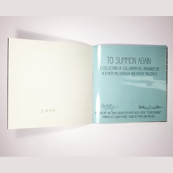 "To Summon Again" Art Zine in Blue - Image 3