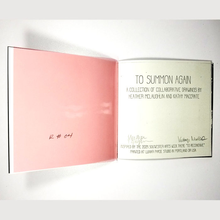 "To Summon Again" Art Zine in Red - Image 3
